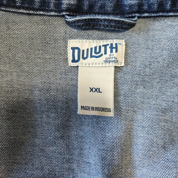 Duluth Trading Co Light Blue Denim Fabric - Picture 2 of 5